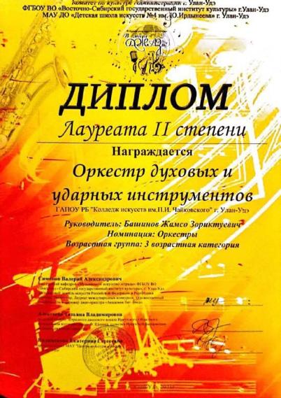 Оркестр духовых ударных инструментов при Колледже искусств стал одним из самых лучших на Первом Международном музыкальном конкурсе молодых исполнителей «В мире Джаза»