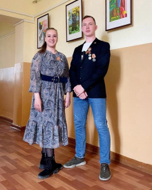 Сегодня гостями Колледжа стали артисты театра народной музыки и танца "Забава"  