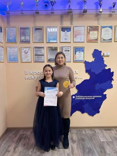 Поздравляем учащуюся ДШИ им. Б. Ямпилова с победой в конкурсе!