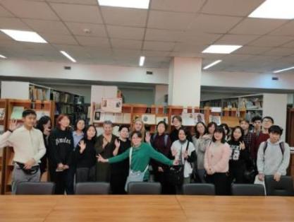 В Национальной библиотеке прошел урок для студентов Колледжа искусств
