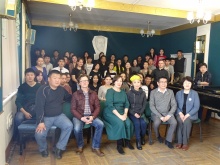 13 апреля 2016 года в малом зале Колледжа искусств им. П.И. Чайковского прошла встреча студентов с известной во всем мире фолк-певицей Намгар Лхасарановой и ее супругом Евгением Золотаревым.